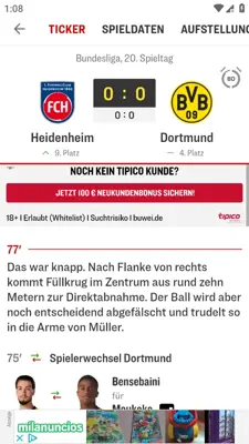 kicker android App screenshot 1